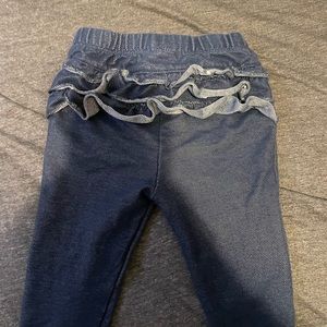Ruffled baby jeggings
